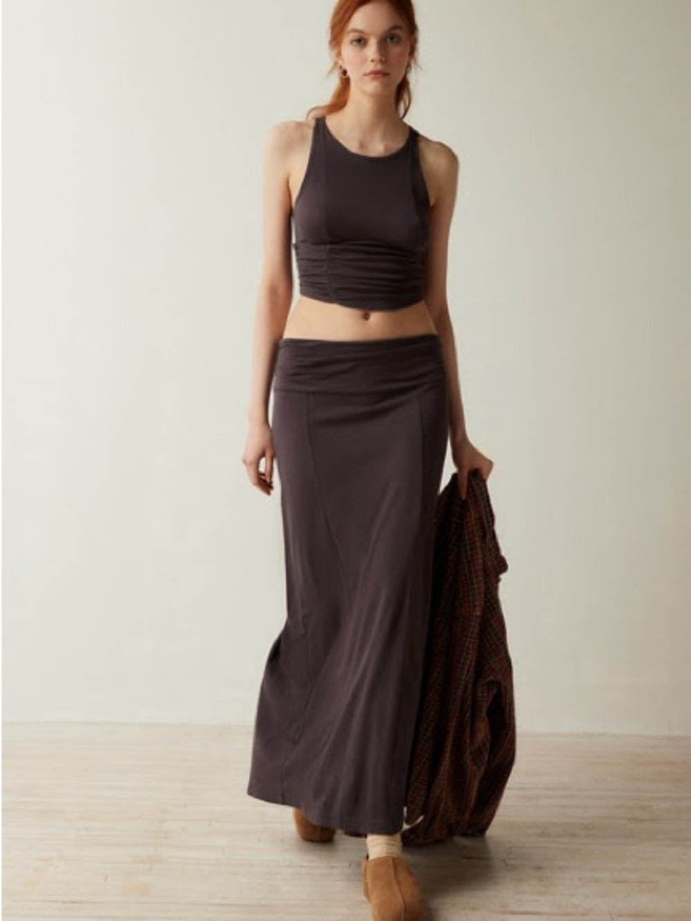 NWT- UO Chocolate Maxi Skirt